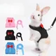 No Pull Comfort Padded Vest Leash for Bunny Rabbit Harness Soft Small Pet Guinea Pigs Squirrels