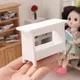 1:12 Mini Dollhouse Furniture Miniature Tea Table Bedside Table Cabinet Bookshelf Mini Living Room
