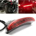 Luci moto parafango posteriore bordo rosso LED fanale posteriore freno moto per Harley Touring