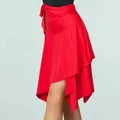 Irregular Latin Dance Skirt For Ballroom Dance Tango Chacha Dancing Skirt Latin Dance Skirt Women