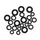 21pcs Mixed Tap Washers Rubber Washers Drip Sink Shower Hose O-Ring Gasket Seal 3/8\" 1/2\" 3/4\"