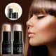 Face Bronzer Stick Cream Contour Stick Moisturize Highlighter Pen Cheek Brightens Shades Long