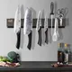 Thicken Powerful Magnetic Knife Holder Wood Chef Kitchen Knife Stand Wall-mounted Punch Santoku