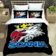 Fashion S-Scania Truck Bedding Set 3D Printing Home Decoration Boy Girl King Size Bedding Set Quilt