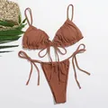 Bikini donna Sexy costume da bagno brasiliano reggiseno Push Up Bikini Set due pezzi costumi da