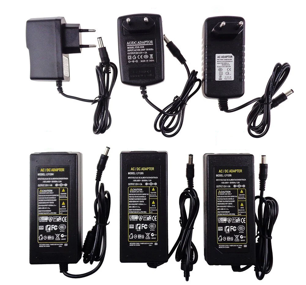 Alimentatore universale per caricabatterie 12 V 1A 2A 3A 5A 6A 7A 8A 10A trasformatori ca/cc 12 V Volt AC DC alimentatore da 220V a 12 V