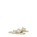 Double-t Leather Sport Slide Sandal - White - Tory Burch Flats