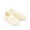 TOMS Kids Tiny Alpargata Natural Moroccan Crochet Toddler Shoes Natural/White, Size 4