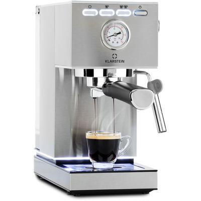 Pausa Espressomaker, Siebträgermaschine mit 1350 Watt, Espressomaschine 20 Bar Druck, Siebträger