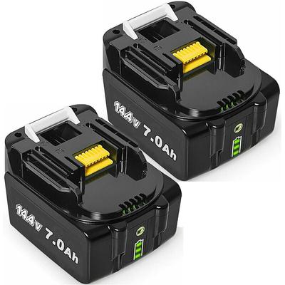 Pdstation - 2Stück 14.4V 7.0Ah Ersatz Akku für Makita 14.4V BL1430 BL1415 BL1440 BL1415N BL1430B Image