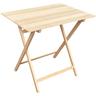 Verschließbarer Natur-Luxus-Holztisch mit den Maßen 80x60 cm