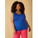 Plus Size Stretch Knit Basic Tank