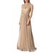 Kienna Lamé One-shoulder Gown