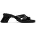 Black Ava Heeled Sandals