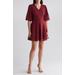 V-neck Puff Sleeve Minidress