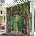 tenda esterna impermeabile per la privacy, tende da esterno, tende scorrevoli per patio, tende pergolate con occhiello, arco da giardino per gazebo, balcone, veranda, feste