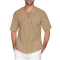 coofandy mens fashion t shirt cotton linen tee hippie shirts v-neck yoga top