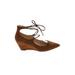 Marc Fisher Wedges: Brown Shoes - Women's Size 8 1/2