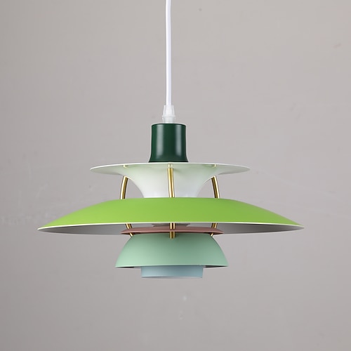 LED-Pendelleuchte UFO, moderne Farbe Schlafzimmer-Pendelleuchten Aluminium-Hängelampe E26-Sockel längenverstellbare Pendelleuchte für Wohnzimmer Korridor Esszimmer Image