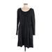 Saturday Sunday Casual Dress - Sweater Dress: Black Dresses - Women's Size Medium