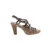 Aerosoles Heels: Brown Solid Shoes - Women's Size 8 - Open Toe