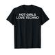 Heiße Mädchen Lieben Techno Lustige House DJ Rave Neuheit T-Shirt