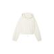 TOM TAILOR Mädchen Kinder Cropped Basic Sweatjacke, 10348 - Gardenia White, 164