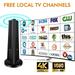 2024 New TV Antenna HD Indoor Amplified HDTV Antenna 150 Miles Range Reception Support 4K VHF UHF 1080p Indoor HDTV Television for Free Local Channels with 18ft Coaxial Cable