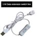 USB Extension Cable With Switch USB Male-to-master Data Extension Cable USB Four-core Data Transmission Extension Cable 1 Meter