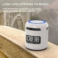 Oneshit Speaker in Clearance Portable BT 5.0 Wireless Speaker Alarm Clocks Wireless Speakers With Support / FM / AUX Card Hands-free With Microphone