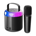Oneshit Speaker Clearance Sale KTV Audio Microphone Bluetooth Speaker Singing Household Children s Home KTV Portable Outdoor Dazzling Sound System