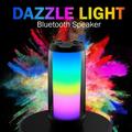 Oneshit Bluetooth Audio Clearance Sale Bluetooth Speaker With Lights Color Changing Portable Wireless Speaker 6 Color LED Lighting Themes Bluetooth Audio 5W Stereo Sound Pairing Mic