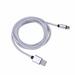 USB Type-C Cable Nylon Braided 2M 2.0A USB-C Quick Charger Fast Data Sync and Charging Cable for S9/ S8/ S8 Plus/ Note 8/ P9/ Honor / V30/ V20/ 5 3T 2 and More (Silver)