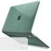 IBENZER New 2022 2021 MacBook Air 13 inch Case M1 A2337 A2179 A1932 Plastic Hard Shell Case with Keyboard Cover for Apple Mac Air 13 with Touch ID (2018-2022) Star Green W-AT13-S-MTGN+1