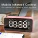 Oneshit Speaker in Clearance Q6 Wireless Bluetooth Speaker Gift Radio Alarm Clock Mirror Clock Bluetooth Audio Office Home