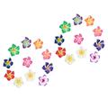 50 Pcs Tiara Wedding Ornament Polymer Clay Plumeria Flower Spacer Phone Case Decor Clay Flower