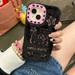 New Sanrio Hello Kitty Embroidery Plush Phone Case For Iphone 15 14 13 12 Pro Promax Winter Black Trendy Shell