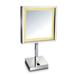 Whitehaus Collection Square Freestanding Led 5X Magnified Mirror - Polished Chrome