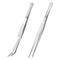 Landscape Tools Reptile Feeding Tongs Tweezers for Eyelash Extensions Stainless Steel Angled Precision Miss Man
