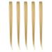 Dekaim Straight Hairpiece Clip 5pcs Clip in Hairpiece Colored Straight Hair Extensions Clip Hairpiece Clip for Party Cosplay(Gold)