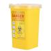 Tattoo Medical Plastic Sharps Container Cannula Disposal Container Tattoo Needle Container Medical Needle Waste Box(Yellow)