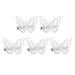 Hair Barrettes Tiara 5 Pcs Claw Clips Accessories for Girls Butterflies Lace Butterfly Headgear White Fabric Women s