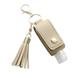 Beppter Spray Bottles Travel Bottle and Keychain Holder Refillable Empty Bottles for Hand Sanitizer Beige