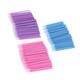 300pcs Disposable Micro Applicator Eyelash Extension Cotton Swab Eyelash Micro Brush (100pcs Size Blue + 100pcs Size M Light Purple + 100pcs Size M Pink)