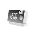 réveil à projection, horloge à grand écran LED, affichage de la température avec port de chargement USB, volume réglable, modèles rechargeables, horloge électronique, répétition, insertion d'une