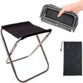 Csparkv - Argent)Camping Pliant Tabourets,Petit Tabouret Pliant Portable,Pliable Ultra Léger