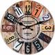 Horloge Murale Vintage, 14'' Horloge Murale Geante, Horloge Murale Bois, Horloge Murale Design