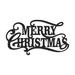 The Holiday Aisle® Merry Christmas Wall Décor Metal in Black/Gray | 6 H x 11 W x 0.06 D in | Wayfair 3DF5EEBB070844368A6DE98A17DFC510