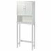 Latitude Run® Over-The-Toilet Bathroom Cabinet w/ Shelf & Two Doors Space-Saving Storage Manufactured in Brown/Gray | Wayfair