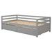 Red Barrel Studio® Gibaut Twin Daybed Wood in Brown/Gray | 26 H x 41.81 W x 79.52 D in | Wayfair 3F5DF6125CB349DFA025BA6C84A14002